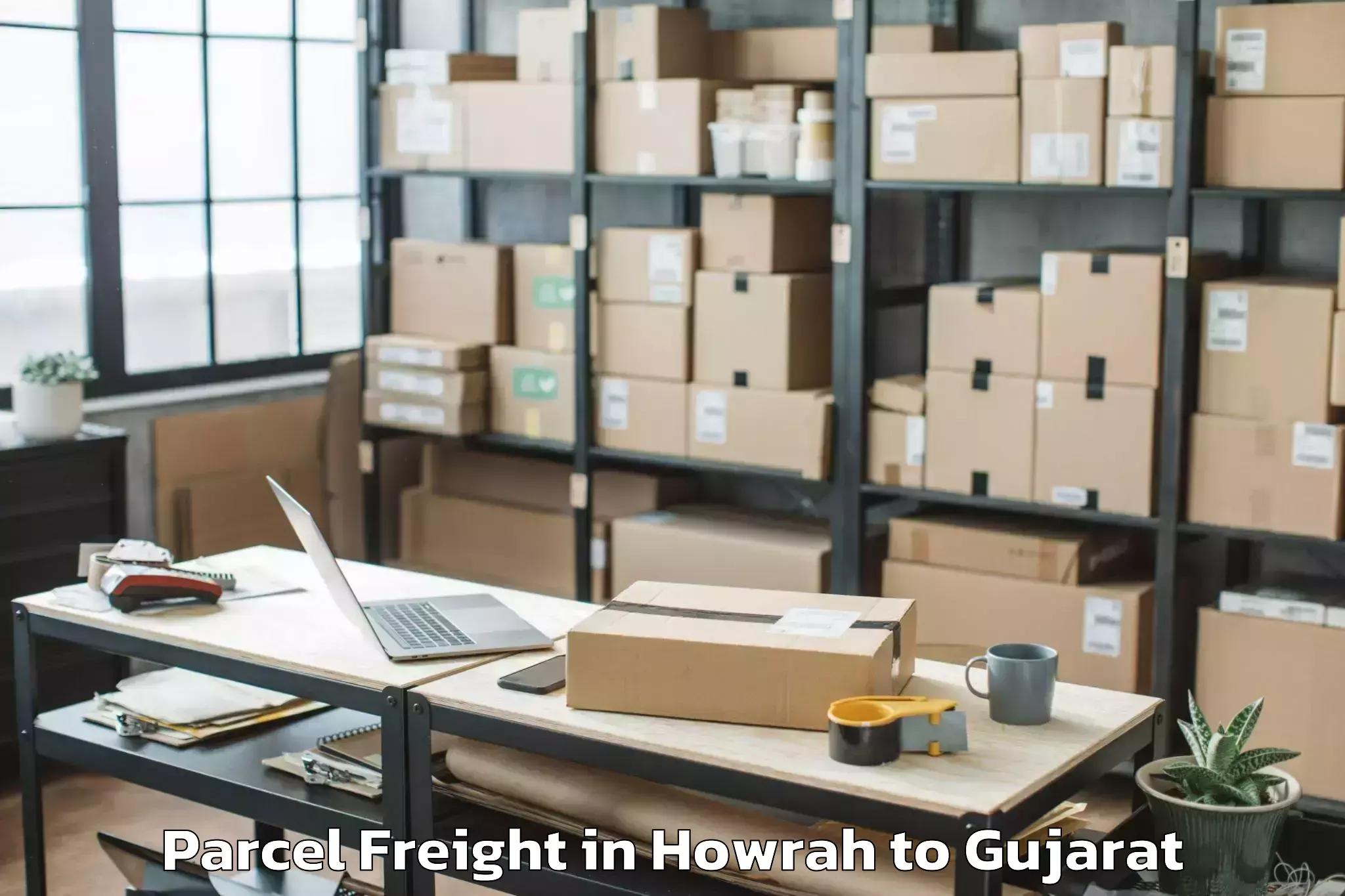 Expert Howrah to Adalaj Parcel Freight